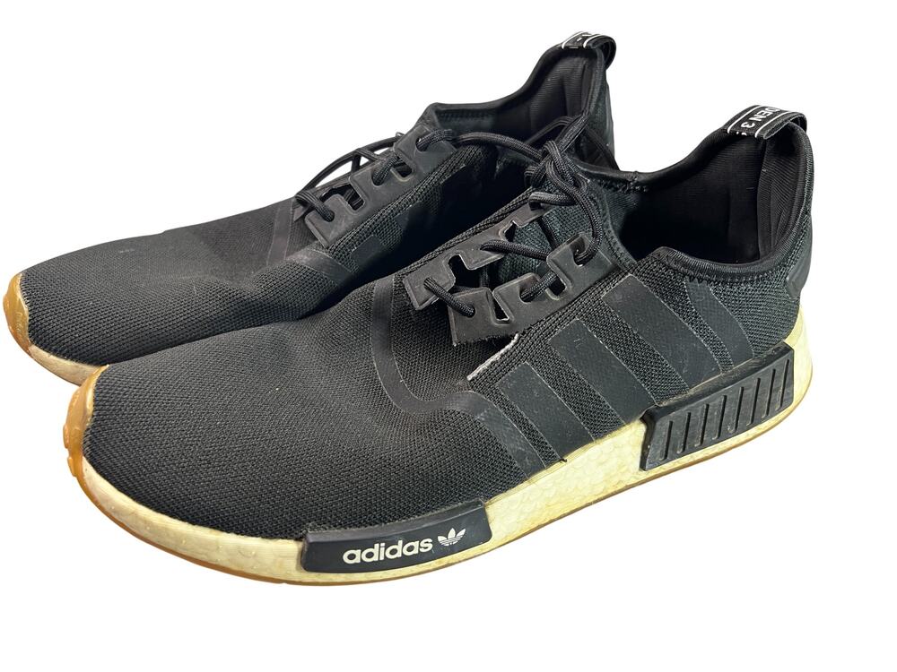 Adidas black NMD_R1 sneakers mens 12